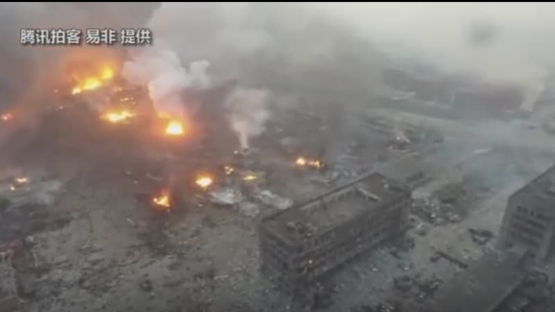 Les images de l'explosion en Chine