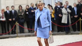 Brigitte Macron à l'Elysée, le 14 mai 2017