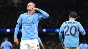 Erling Haaland et Bernardo Silva avec Manchester City, 11 avril 2023
