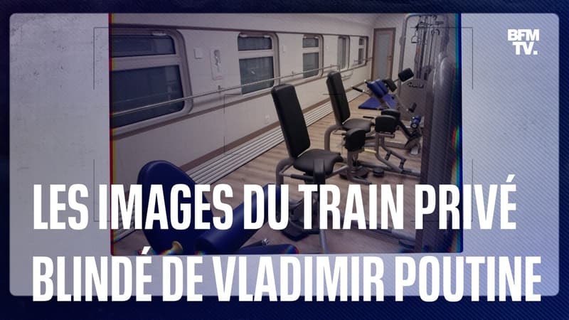 Russie: les images du train privé blindé de Vladimir Poutine