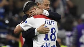 Bruno Genesio et Nabil Fekir