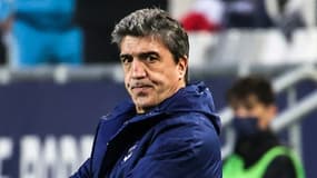L'entraîneur David Guion vit son premier match officiel à la tête de Bordeaux, accroché par contre Monaco au Matmut-Atlantique, le 20 février 2022 