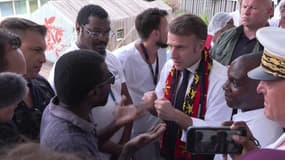 "L'eau n'y est pas, aucun service n'est là, après six jours c'est normal?": la colère d'un habitant de Mayotte face à Emmanuel Macron