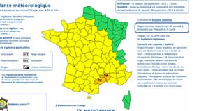 L'Hérault et le Gard ont été placés en vigilance orange, en raison de risques d'orages et de fortes pluies.