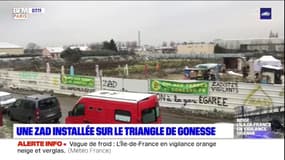 Ligne 17 du métro: une Zad installée sur le Triangle de Gonesse