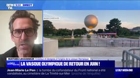 Retour de la vasque olympique: "C'était une semi-surprise", déclare son créateur et designer, Mathieu Lehanneur
