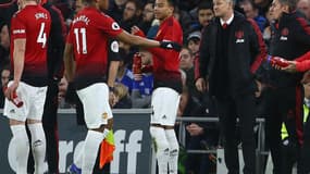 Ole Gunnar Solskjaer et Anhtony Martial