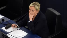 Marine Le Pen au Parlement européen, le 7 juillet 2015.