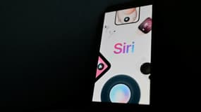 Siri, l'assistant numérique vocal développé par Apple, sur un écran de smartphone, le 14 février 2025