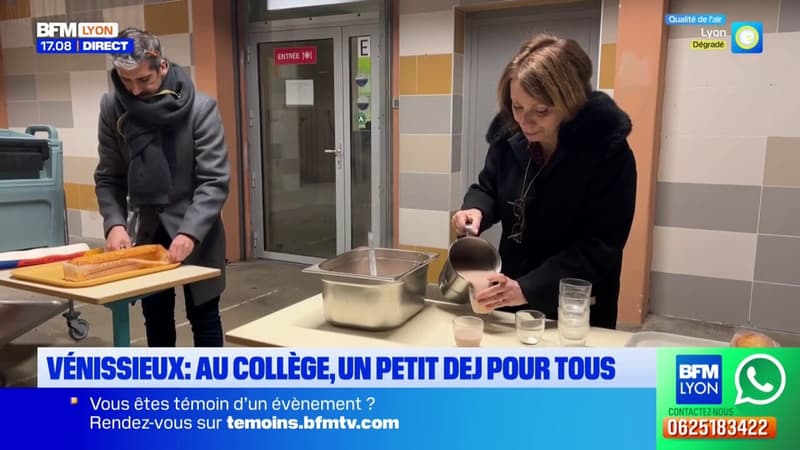 Vénissieux: un petit déjeuner pour tous au collège Paul Eluard