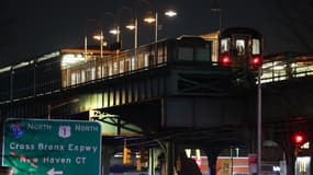 Le métro dans l'arrondissement new-yorkais du Bronx le 12 février 2024, après qu'une personne est morte par balle