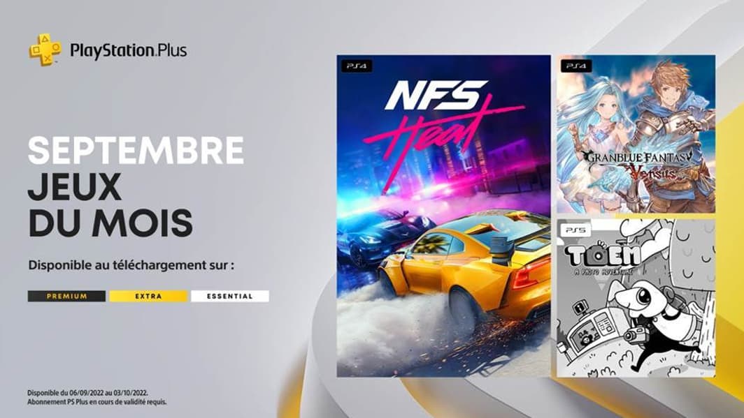 Les jeux offerts aux abonnés du PlayStation Plus en septembre 2022.