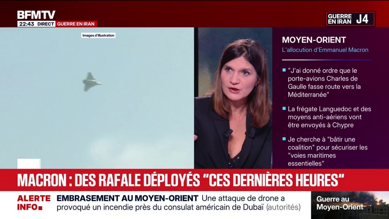 Déploiement de rafales français au Moyen-Orient: "Les moyens déployés dans la région le sont en légitime défense", assure Alice Rufo, ministre déléguée auprès de la ministre des Armées Kép