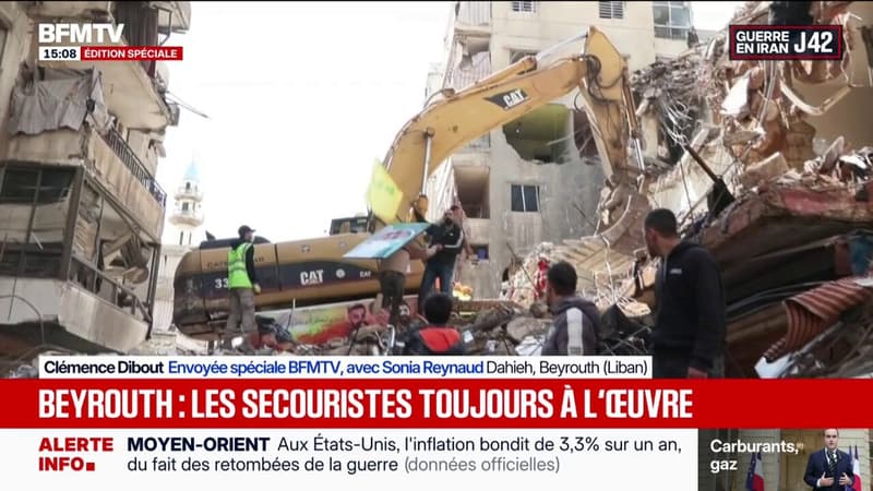 Guerre au Moyen-Orient: BFMTV sur les lieux d'une frappe israélienne à Beyrouth