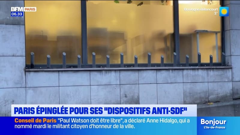 Paris épinglée pour ses aménagements anti-SDF