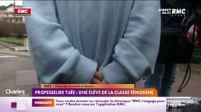 Professeure tuée: une élève de la classe témoigne