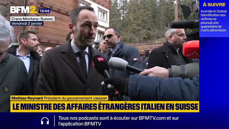 Incendie de Crans-Montana: "ce sont des heures terribles", pour le président du gouvernement valaisan