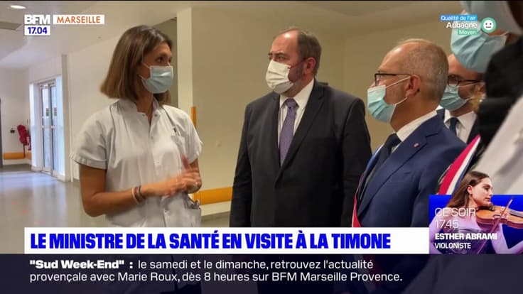 Marseille: le ministre de la Santé en visite à l'hôpital de la Timone