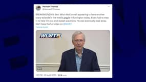 Le sénateur républicain du Kentucky Mitch McConnell le 30 août 2023. 