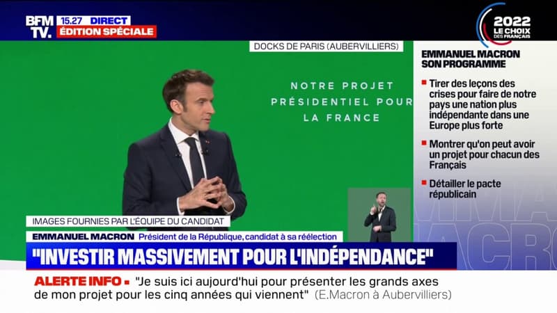 Emmanuel Macron sur l'indépendance agricole: 