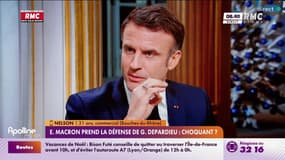 A vous de nous dire : Emmanuel Macron prend la défense de Gérard Depardieu, choquant ? - 21/12