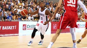 Andrew Albicy lors de France-Tunisie, le 7 août 2019