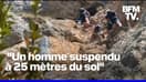  "Intense et complexe": la périlleuse opération de secours pour sauver un homme suspendu à 25 mètres du sol 