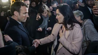 Emmanuel Macron a rencontré la femme d'Yvan Colonna lors de son déplacement en Corse le 6 février 2018.