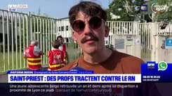 Saint-Priest: des professeurs tractent contre le RN