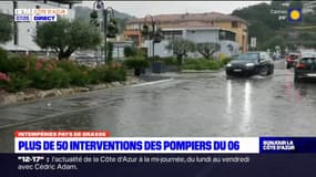 Intempéries: plus de 50 interventions des pompiers dans les Alpes-Maritimes