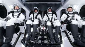 L'équipage Crew-2 qui va s'envoler vers la Station spatiale internationale