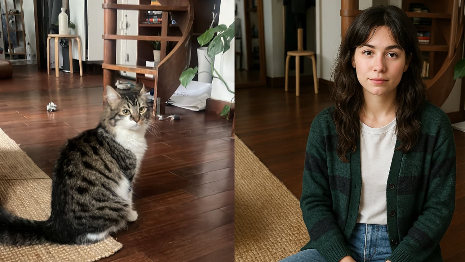ChatGPT donne à un chat de compagnie  l'apparence d'une personne réelle.
