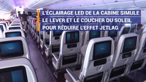 Éclairage LED, sièges plus larges... Montez à bord de l'A350-1000