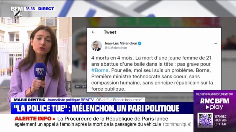 Jean-Luc Mélenchon qualifie Élisabeth Borne de 