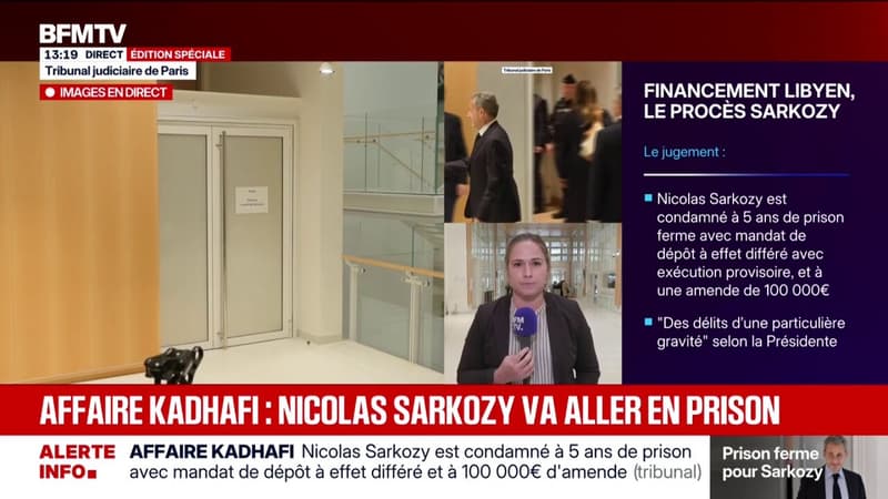 Nicolas Sarkozy en prison: des cris de stupeur au moment de l'annonce de la peine