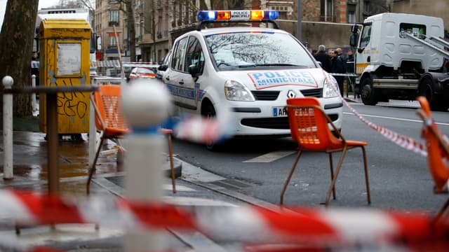 Des cordons de police autour de l'endroit où Clarissa Jean-Philippe avait été tuée, le 8 janvier 2015.