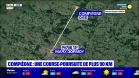 De Paris à Compiègne, une course-poursuite de 90 kilomètres