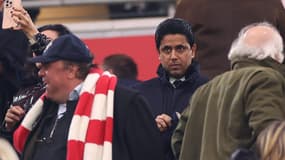 Nasser Al-Khelaïfi lors de Bayern-PSG, le 26 novembre 2024.
