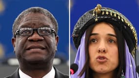 Denis Mukwege et Nadia Murad.