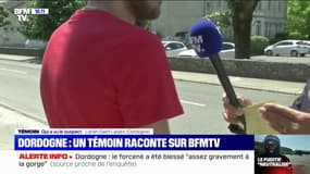 Dordogne: un témoin raconte l'arrestation du forcené au micro de BFMTV