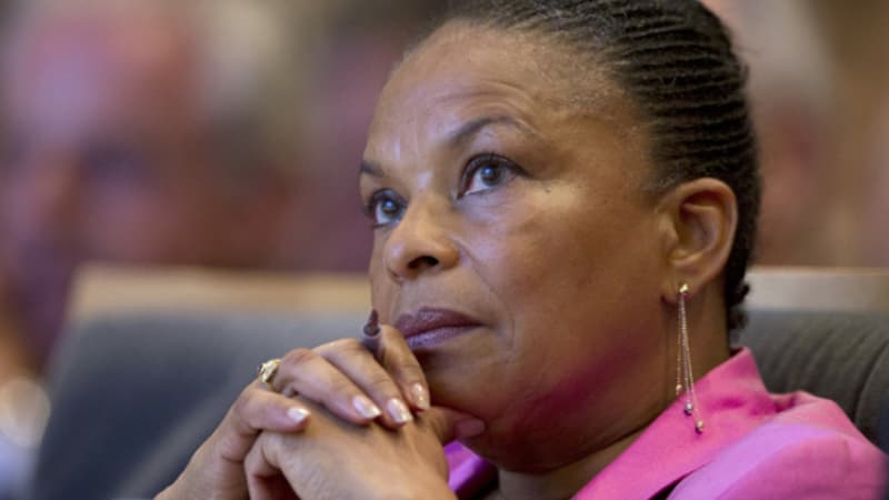 La ministre démissionnaire de la Justice Christiane Taubira a déclaré mercredi qu'elle quittait le gouvernement "sur un désaccord politique majeur" - 27 janvier 2016