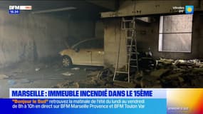 Marseille : un immeuble incendié dans le 15e arrondissement