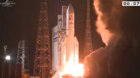La fusée Ariane 5 a décollé avec succès cette nuit.