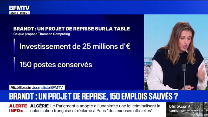 Brandt: ce que l'on sait du projet de repise qui prévoit de sauver 150 emplois
