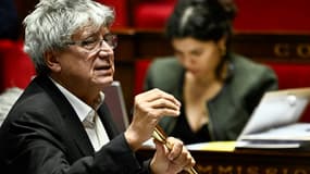 Le président de la commission des Finances, Eric Coquerel (LFI), lors d'une séance de débat sur le projet de loi de finances 2025 à l'Assemblée nationale, le 24 octobre 2024 à Paris