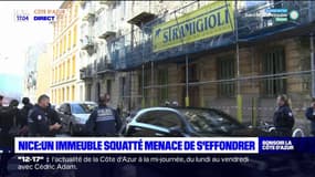 Nice: un immeuble squatté évacué en raison d'un risque d'effondrement