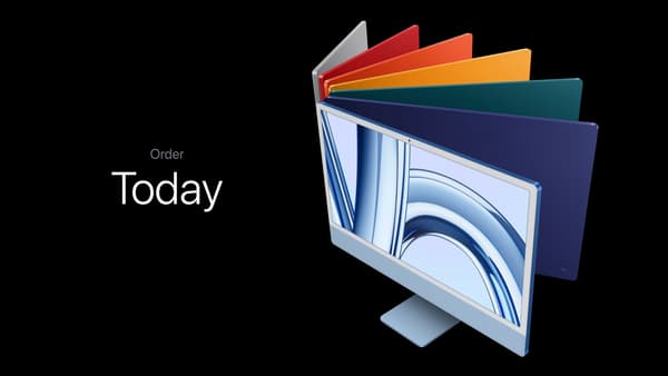 Les nouveaux iMac d'Apple sont commandables dès maintenant et disponibles dans sept coloris.