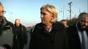 Marine Le Pen ce mardi à Grande-Synthe.
