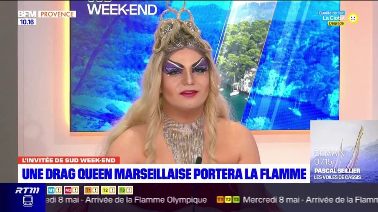 Miss Martini Drag Queen Marseillaise Porteuse De La Flamme Fiere De Representer La Communaute LGBTQIA 1857268 