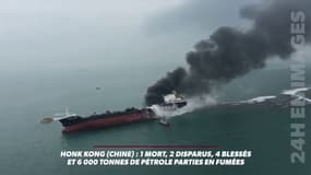 Hong Kong: 1 mort, 2 disparus, 4 blessés et 6.000 tonnes de pétrole parties en fumées